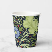 William Morris Seaweed Antiek Flower Papieren Bekers (Achterkant)