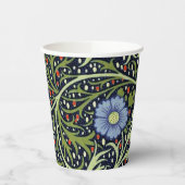 William Morris Seaweed Antiek Flower Papieren Bekers (Links)