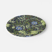 William Morris Seaweed Antiek Flower Papieren Bordje (Gekanteld)