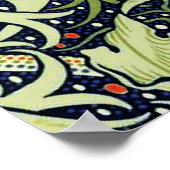 William Morris Seaweed Antiek Flower Poster (Hoek)