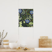 William Morris Seaweed Antiek Flower Poster (Keuken)