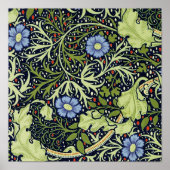 William Morris Seaweed Antiek Flower Poster (Voorkant)
