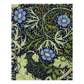 William Morris Seaweed Antiek Flower Poster (Voorkant)