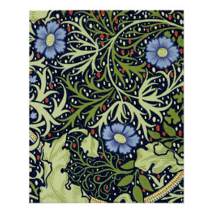 William Morris Seaweed Antiek Flower Poster