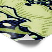 William Morris Seaweed Antiek Flower Poster (Hoek)