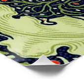 William Morris Seaweed Antiek Flower Poster (Hoek)