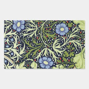William Morris Seaweed Antiek Flower Rechthoekige Sticker