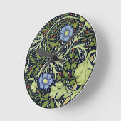 William Morris Seaweed Antiek Flower Ronde Klok (Hoek)