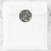 William Morris Seaweed Antiek Flower Ronde Sticker (Tas)