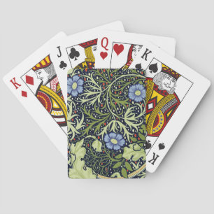 William Morris Seaweed Antiek Flower Speelkaarten