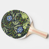 William Morris Seaweed Antiek Flower Tafeltennisbatje (Zijkant)
