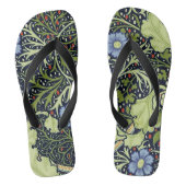William Morris Seaweed Antiek Flower Teenslippers (Voetbed)