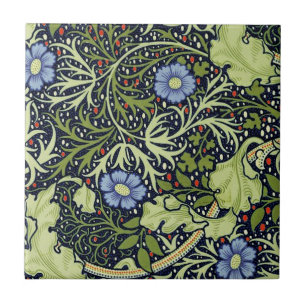 William Morris Seaweed Antiek Flower Tegeltje