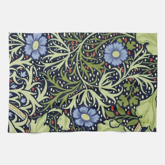 William Morris Seaweed Antiek Flower Theedoek (Horizontaal)