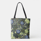 William Morris Seaweed Antiek Flower Tote Bag (Achterkant)