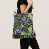 William Morris Seaweed Antiek Flower Tote Bag (Dichtbij)