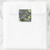 William Morris Seaweed Antiek Flower Vierkante Sticker (Tas)