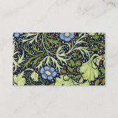 William Morris Seaweed Antiek Flower Visitekaartje (Achterkant)