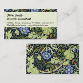 William Morris Seaweed Antiek Flower Visitekaartje (Voorkant / Achterkant)
