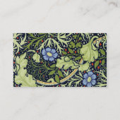 William Morris Seaweed Antiek Flower Visitekaartje (Achterkant)