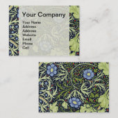 William Morris Seaweed Antiek Flower Visitekaartje (Voorkant / Achterkant)