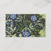 William Morris Seaweed Antiek Flower Visitekaartje (Achterkant)