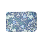 William Morris Seaweed Blue Pattern Badmat (Voorkant)