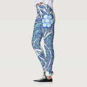 William Morris Seaweed Blue Pattern Leggings (Links)