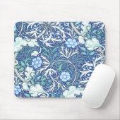 William Morris Seaweed Blue Pattern Muismat (Met muis)