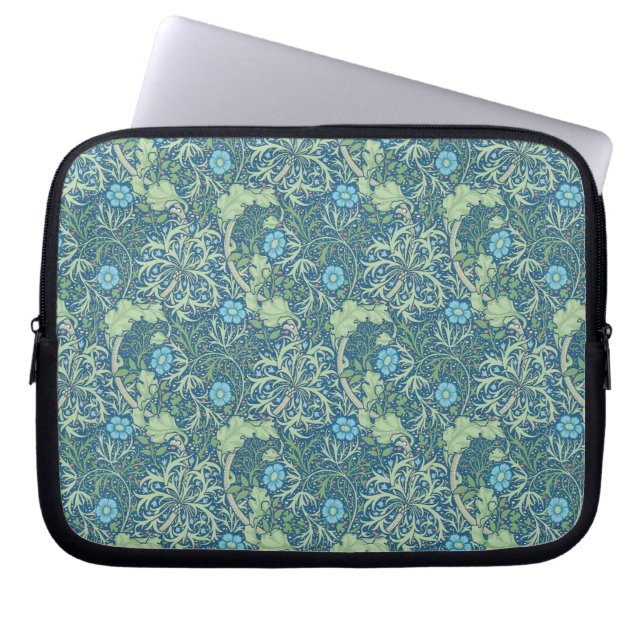William Morris "Seaweed" Design Laptop Sleeve (Voorkant)