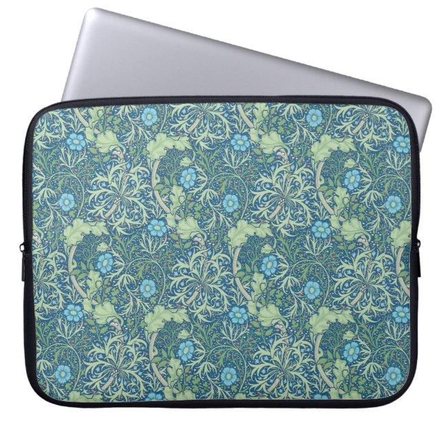 William Morris "Seaweed" Design Laptop Sleeve (Voorkant)