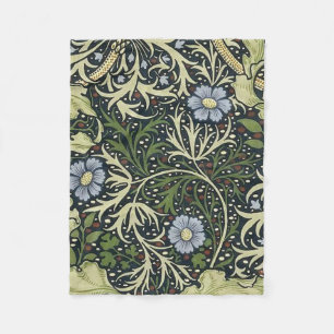 William Morris Seaweed Patroon Fleece Deken
