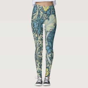 William Morris Seaweed Patroon Leggings
