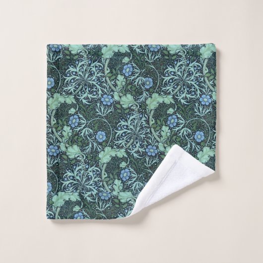 William Morris Seaweed Pattern Bad Handdoek (Wasdoekje)