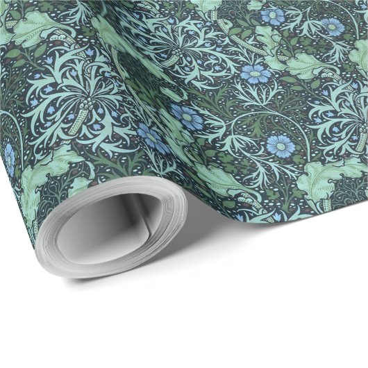 William Morris Seaweed Pattern Cadeaupapier (Rol Hoek)