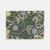 William Morris Seaweed Pattern Fleece Deken (Voorkant (Horizontaal))
