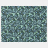William Morris Seaweed Pattern Fleece Deken (Voorkant (Horizontaal))
