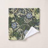 William Morris Seaweed Pattern Floral Art Bad Handdoek (Wasdoekje)