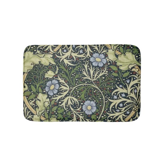 William Morris Seaweed Pattern Floral  Art Badmat (Voorkant)
