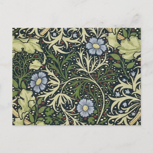 William Morris Seaweed Pattern Floral  Art Briefkaart (Voorkant)