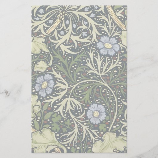 William Morris Seaweed Pattern Floral  Art Briefpapier (Voorkant)