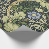 William Morris Seaweed Pattern Floral  Art Cadeaupapier (Hoek)