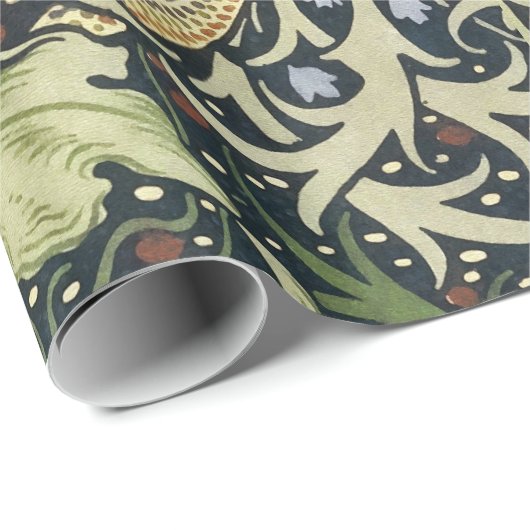 William Morris Seaweed Pattern Floral Art Cadeaupapier (Rol Hoek)