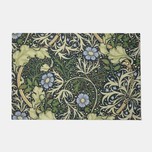 William Morris Seaweed Pattern Floral Art Deurmat (Voorkant)
