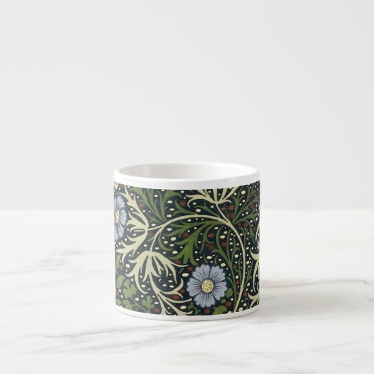 William Morris Seaweed Pattern Floral  Art Espresso Kop (Voorkant)
