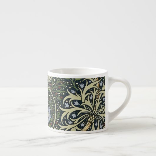 William Morris Seaweed Pattern Floral  Art Espresso Kop (Rechts)