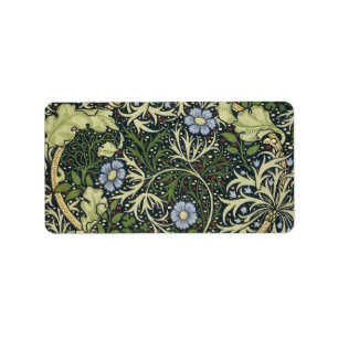 William Morris Seaweed Pattern Floral  Art Etiket