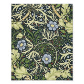 William Morris Seaweed Pattern Floral  Art Foto Afdruk (Voorkant)