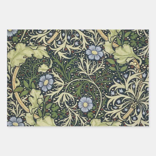 William Morris Seaweed Pattern Floral Art Inpakpapier Vel (Voorkant 2)