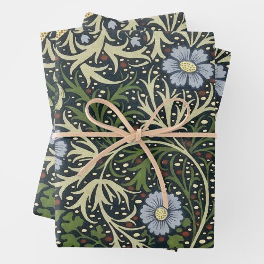 William Morris Seaweed Pattern Floral  Art Inpakpapier Vel (In situ)